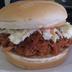 Famous Pulled Pork Barbecue Sandwich